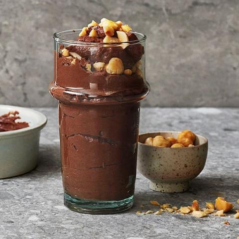 Enkel chokladmousse utan ägg