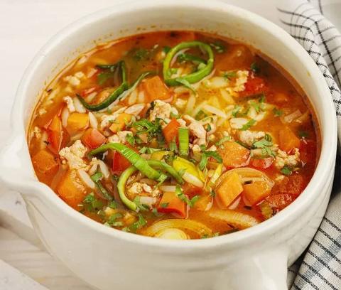 Kycklingminestrone