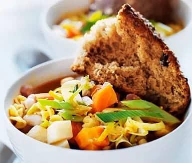 Minestrone med bacon