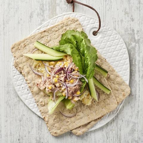 Tunnbrödsrulle med tonfisk
