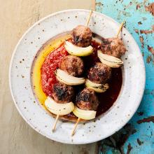 Brochetas de albóndigas – köttbullar på spett