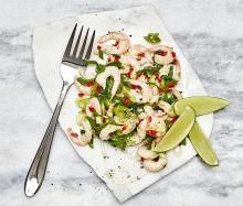 Räkor med lime och chili