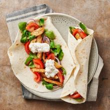 Wrap med fetacrème och kyckling